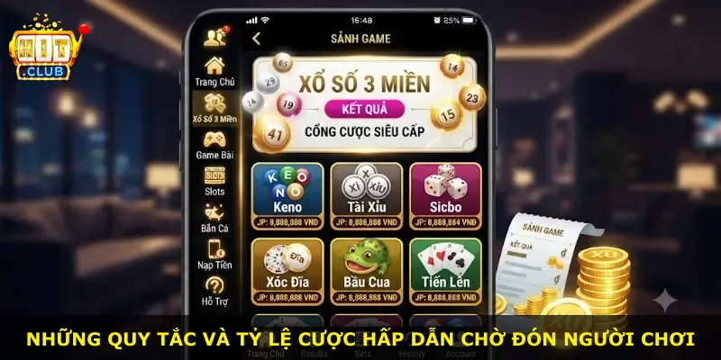 Những quy tắc và tỷ lệ cược hấp dẫn chờ đón người chơi
