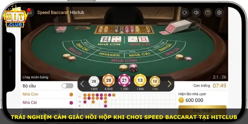 Trải nghiệm cảm giác hồi hộp khi chơi Speed Baccarat tại Hitclub
